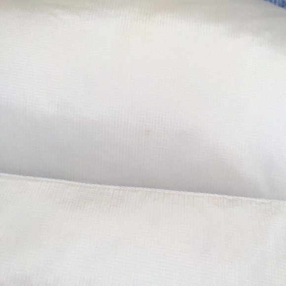 Old Navy Men's Zip Up Reversible Down Puffer Vest Red Tan Large Mock Neck - Picture 10 of 16